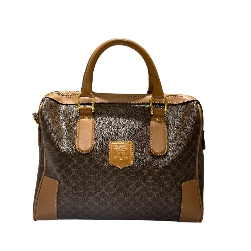 CELINE（セリーヌ） マカダム ミニボストンバッグ ブラウン マカダム
