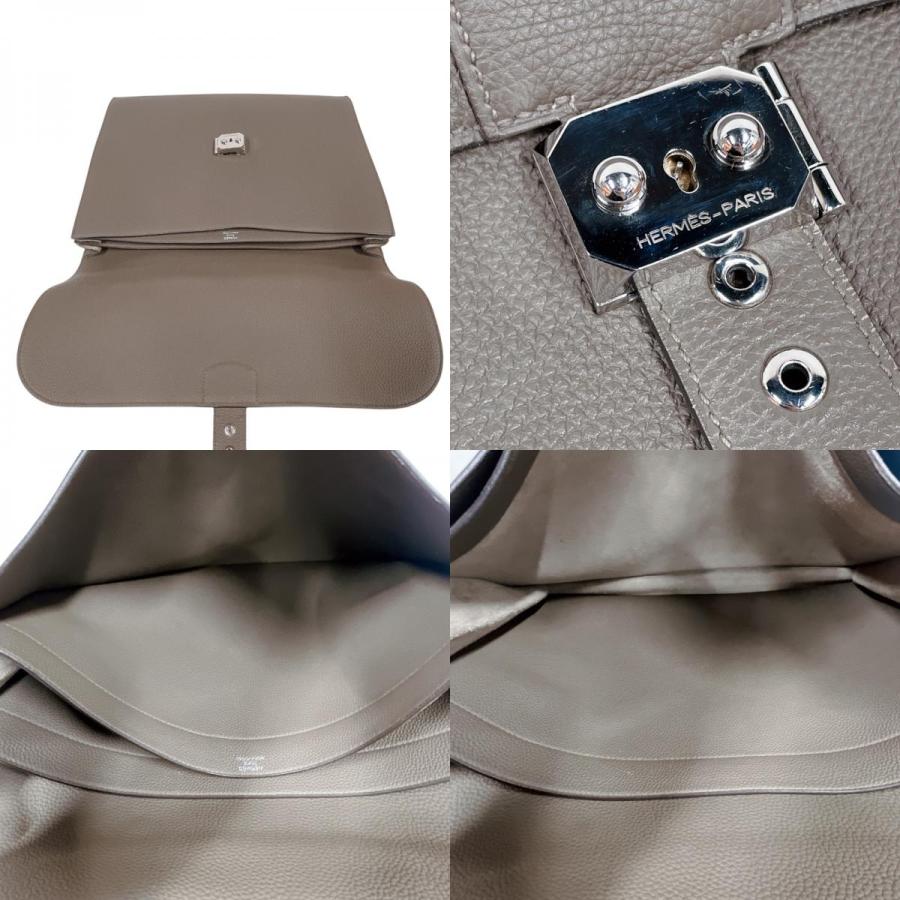 HERMES（エルメス） サックアデペッシュ2 38 T刻 トープ・シルバー金具