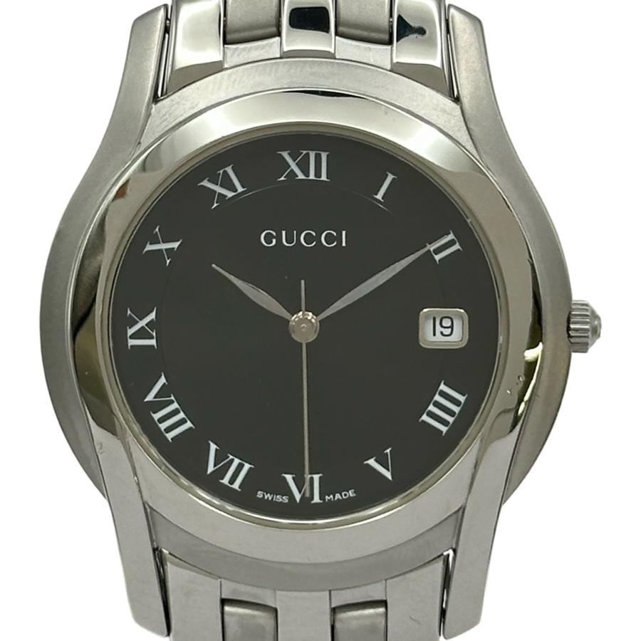 GUCCI（グッチ） GUCCI Gクラス 5500M ブラック ステンレススチール 