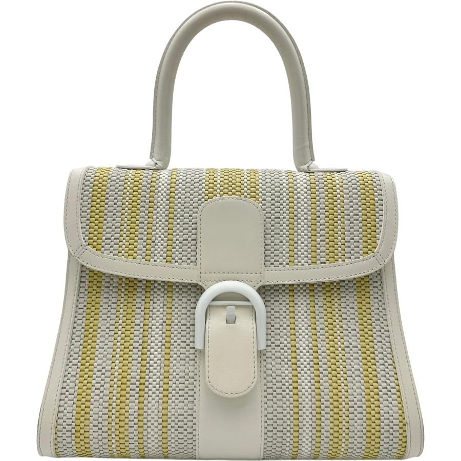 デルヴォー DELVAUX ブリヨンMM ホワイト レザー ハンドバッグ
