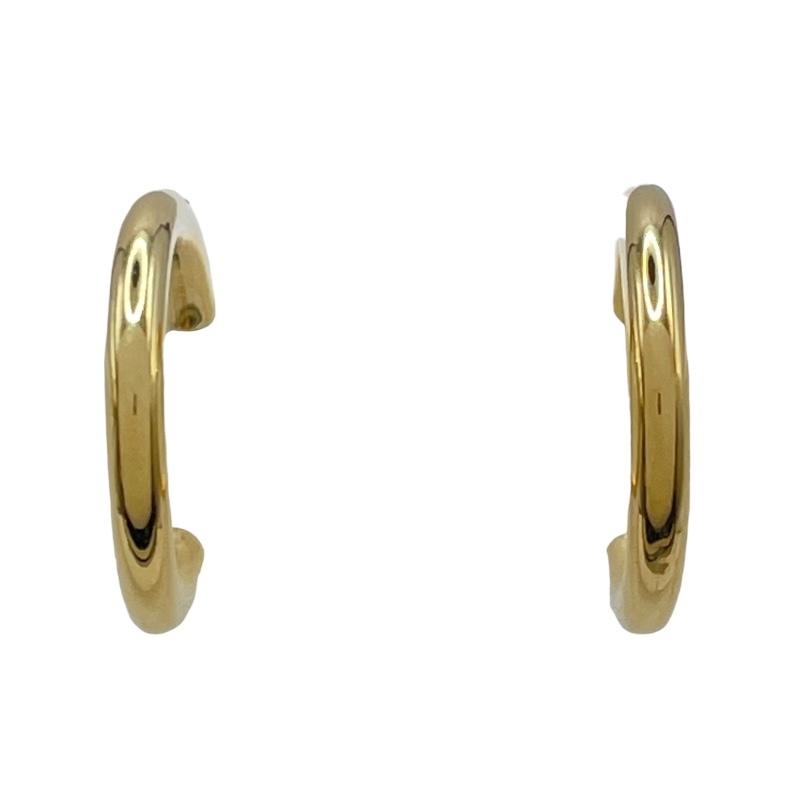 K18WG/フープピアス片耳用/中古 フープピアス ゴールド K18 ジュエリー 中古 : OKURA ヤフー