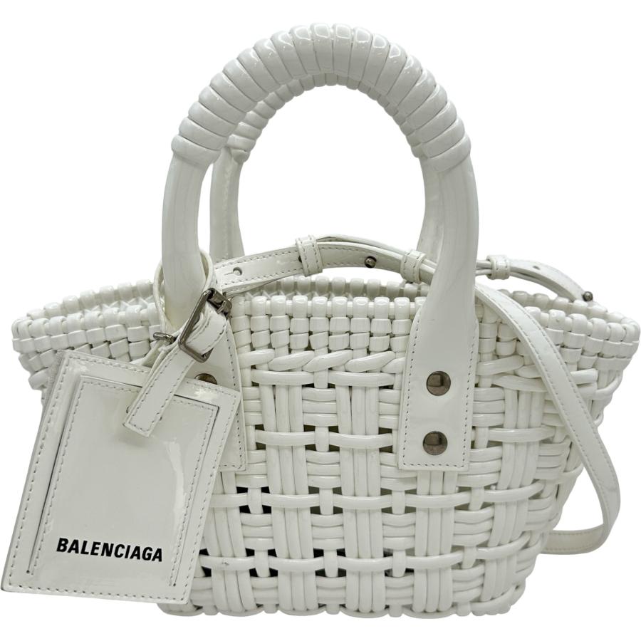 ぴょん様　BALENCIAGA ビストロ xxs ホワイト BALENCIAGA（バレンシアガ） ビストロXXS 678028 ホワイト シルバー