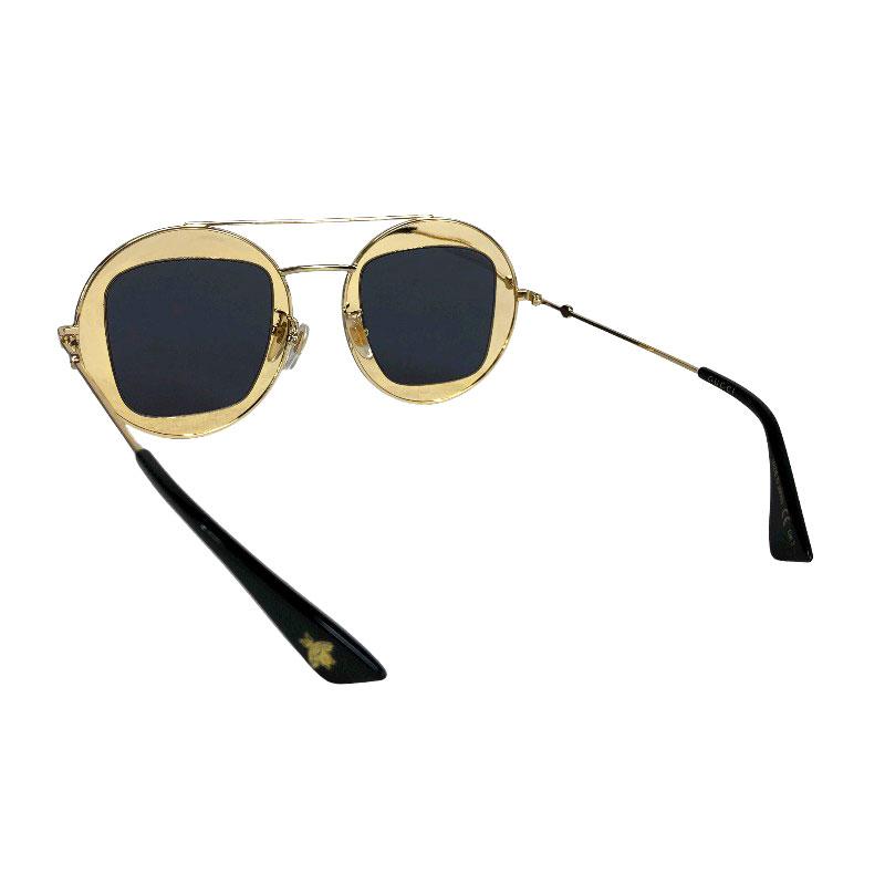 グッチ GUCCI ダブルブリッジビー ラウンドサングラス GG0105S