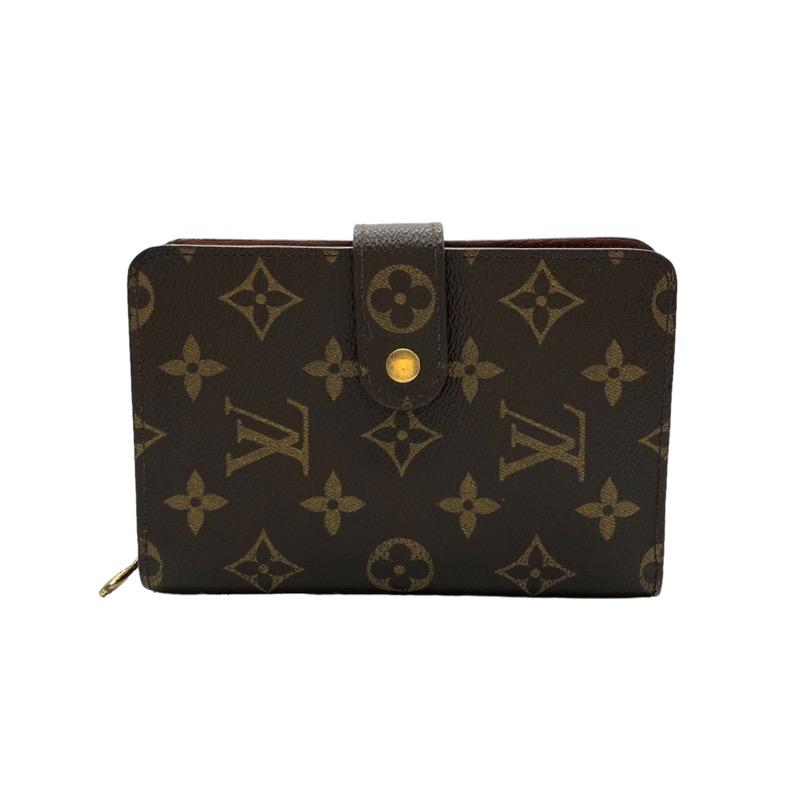 ルイ・ヴィトン LOUIS VUITTON ポルトパピエ・ジップ M61207 モノグラム 二つ折り財布 レディース 中古