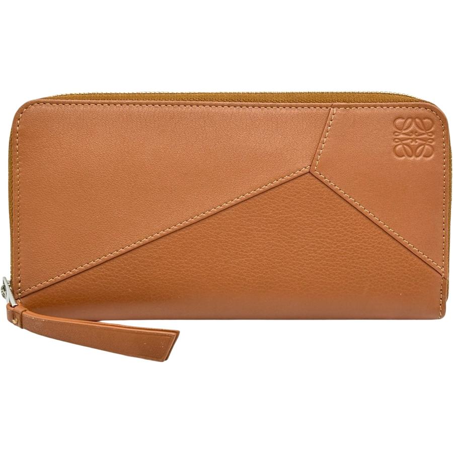 ロエベ LOEWE パズルジップアラウンドウォレット ブラウン レザー レディース 長財布 LOEWE（ロエベ） パズルジップアラウンドウォレット ブラウン レザー