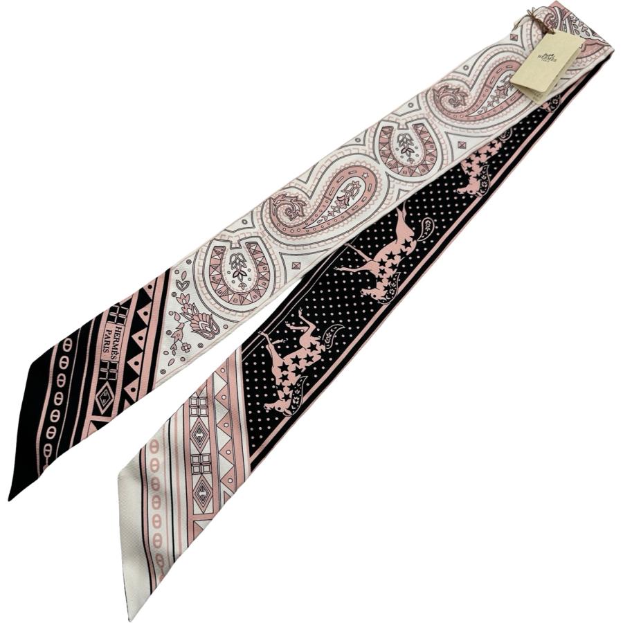 HERMES（エルメス） ツイリー CHEVAV DE COEUR BANDANA シルク