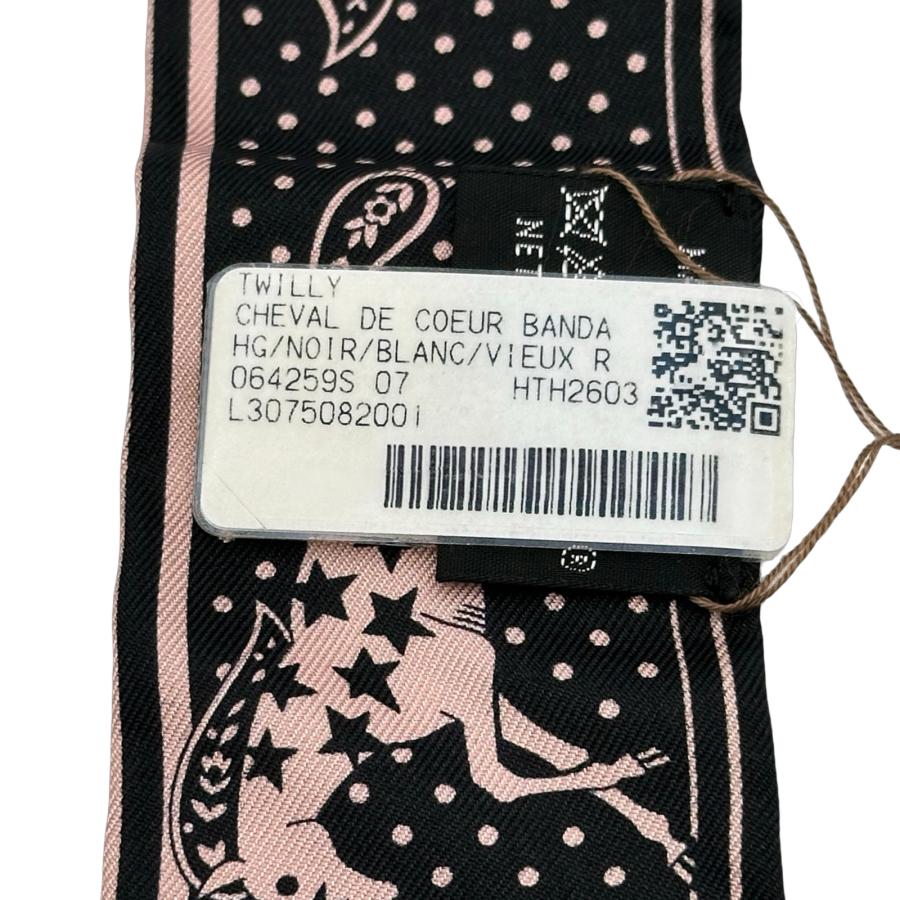 HERMES（エルメス） ツイリー CHEVAV DE COEUR BANDANA シルク