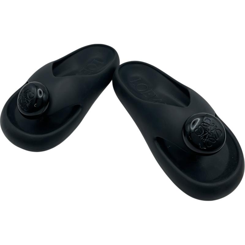 LOEWE（ロエベ） アナグラムロゴトングサンダル L616S03X02 ブラック