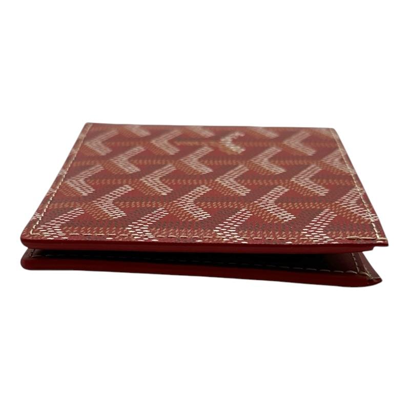 ゴヤール GOYARD ヴィクトワールウォレット レッド ポリ塩化ビニル 二つ折り財布 ユニセックス 中古_3