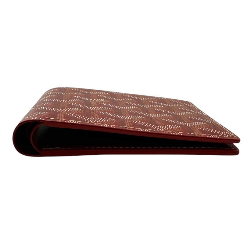 ゴヤール GOYARD ヴィクトワールウォレット レッド ポリ塩化ビニル 二つ折り財布 ユニセックス 中古_4