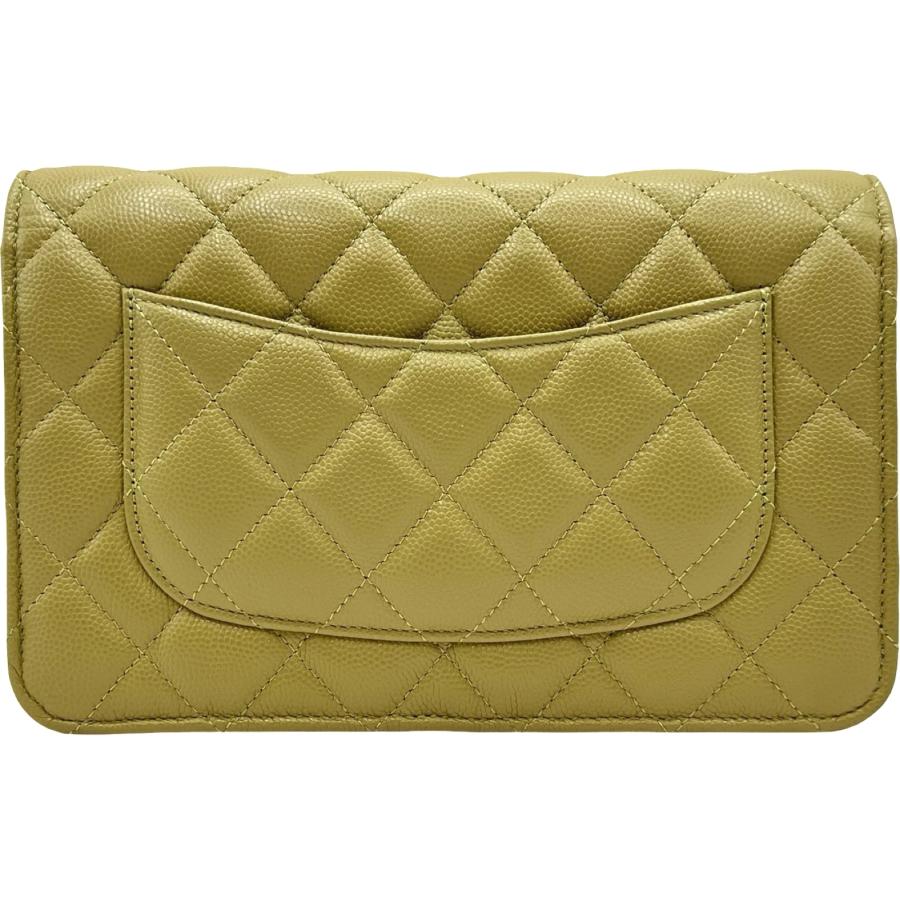 シャネル CHANEL マトラッセ チェーンウォレット AP0250  ピスタチオ ゴールド金具 キャビアスキン レディース ショルダーバッグ CHANEL（シャネル） マトラッセ チェーンウォレット AP0250 ピスタチオ