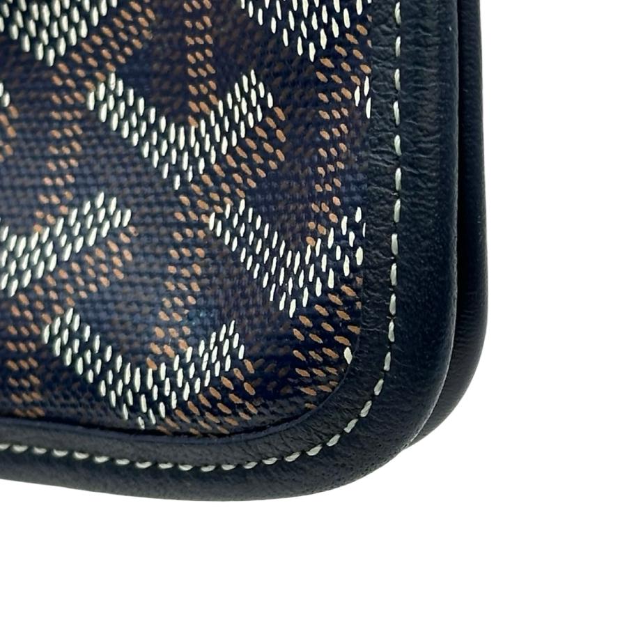 GOYARD（ゴヤール） プリュメポーチウォレット ネイビー コーティング 