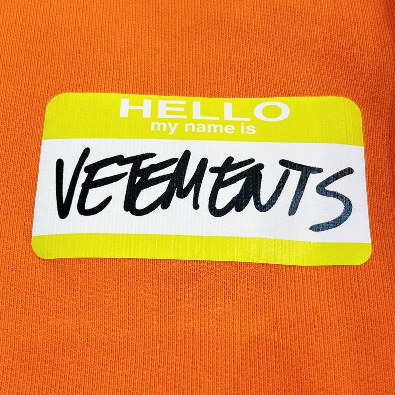 ヴェトモン VETEMENTS ロゴプリントスウェットシャツ UA53CN100O オレンジ コットン スウェット メンズ 中古｜ookura7815｜06