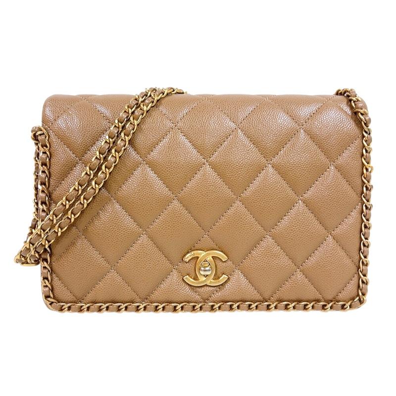 CHANEL（シャネル） マトラッセ チェーンショルダーバッグ ベージュ