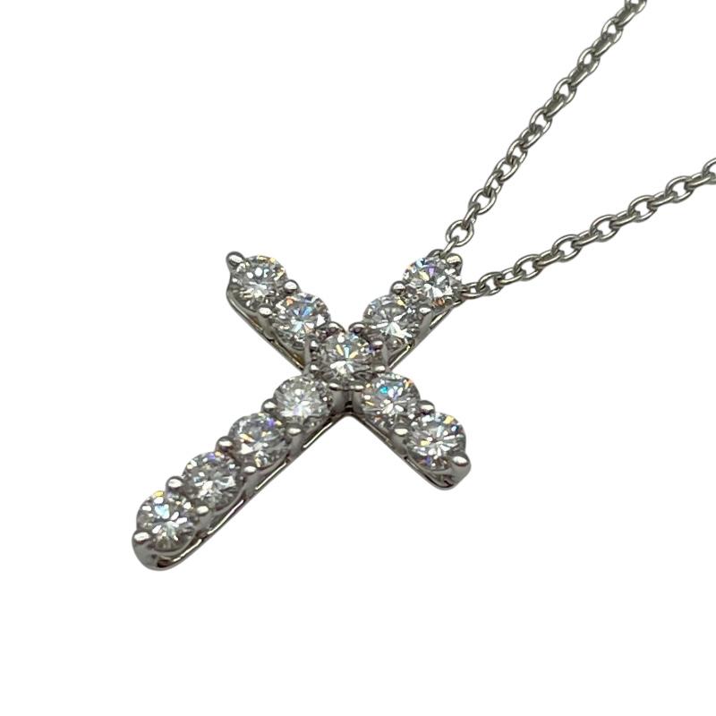 ティファニー TIFFANY&Co. プラチナ／スモール クロスダイヤネックレス