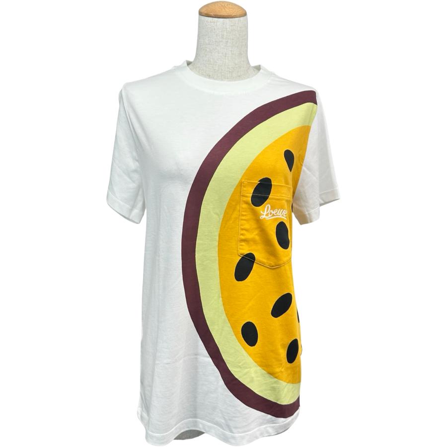 LOEWE（ロエベ） プリントTシャツ S616Y22X21 ホワイト コットン 半袖