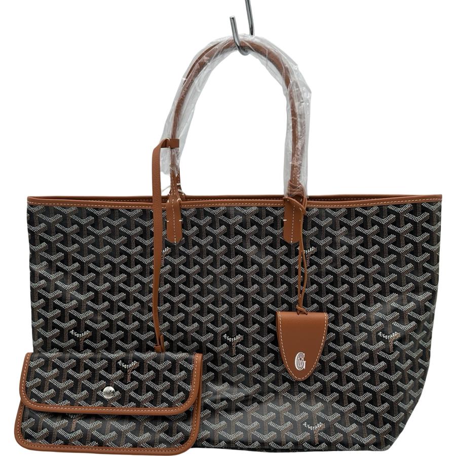 超極美品 ゴヤール サンルイGM トートバッグ メンズ レディース ブラウン GOYARD（ゴヤール） サンルイPM ブラック/ブラウン ゴヤールディン