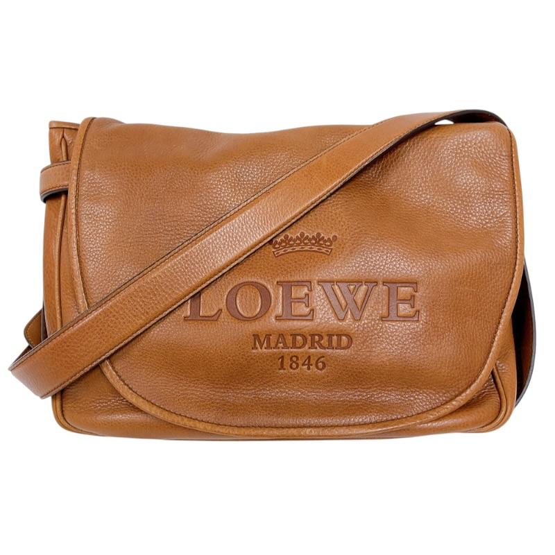 LOEWE（ロエベ） ヘリテージ ショルダーバッグ レザー ブラウン