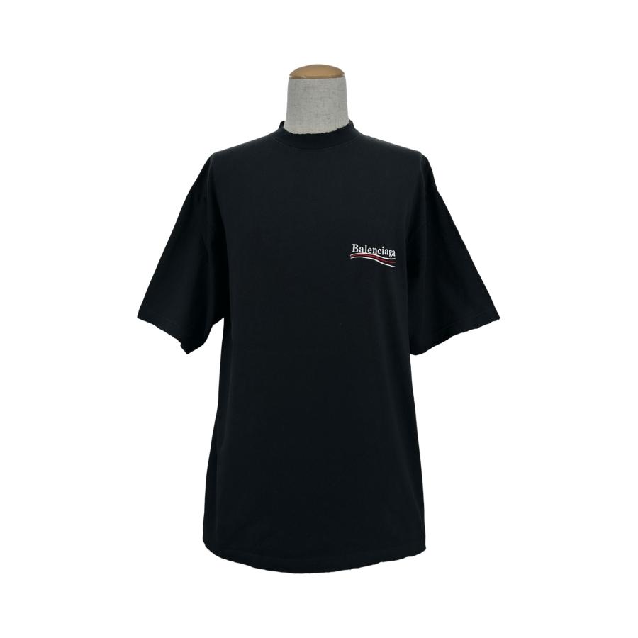 BALENCIAGA（バレンシアガ） キャンペーンロゴ刺〓半袖Tシャツ 641675 