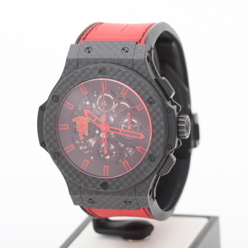 ウブロ HUBLOT ビッグバン アエロバン レッドデビル26 香川真司モデル 311.QX.1113.GR ブラック文字盤 腕時計 メンズ 中古｜ookura7815｜06