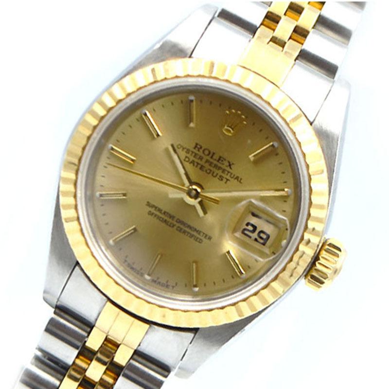 満点の ロレックス ROLEX 中古 腕時計 レディース 自動巻き T番 69173 デイトジャスト 腕時計