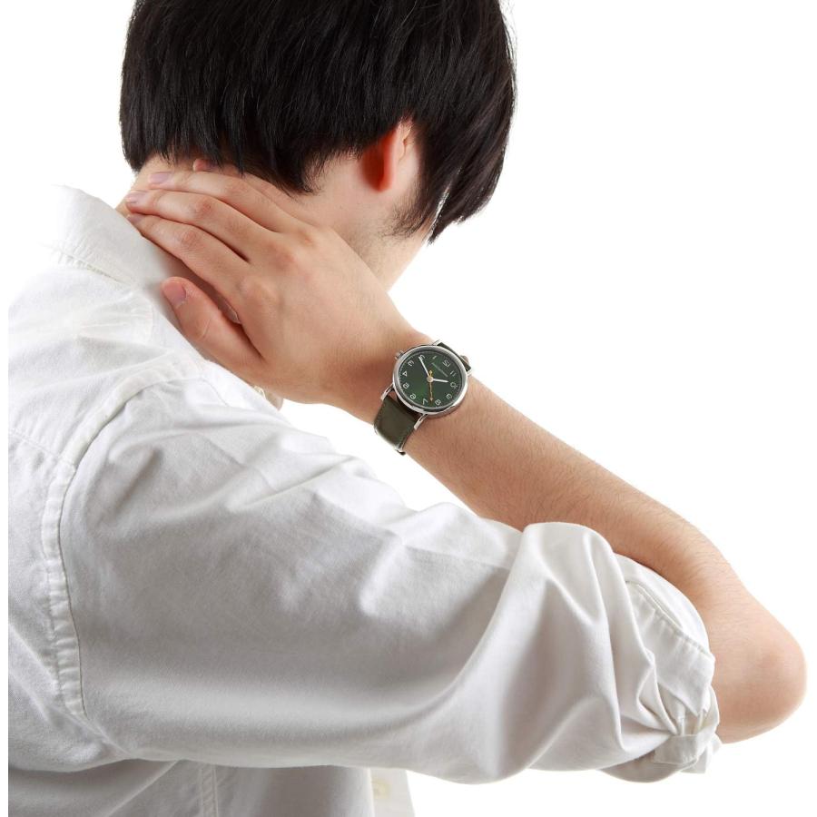 逆回転時計 アンチクロックワイズ Anticlockwise-green 男女兼用