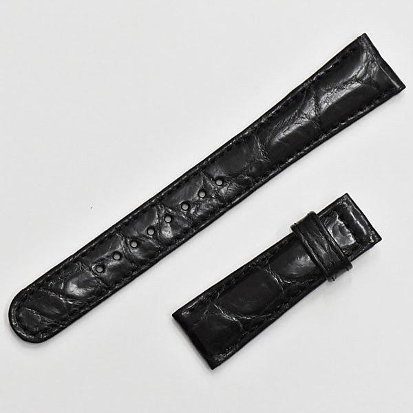 グランドセイコー SBGA093 SBGA293 SBGE027 SBGE227 専用 皮バンドと中留め金具のセット 黒色 クロコダイル C004011J9-R0301AC-BK00 定価 91,300円 新品の画像