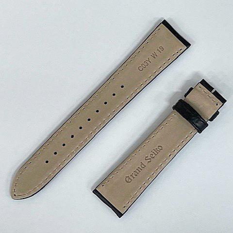 Grand Seiko グランドセイコー SBGW301 専用 皮バンド 19mm 黒色