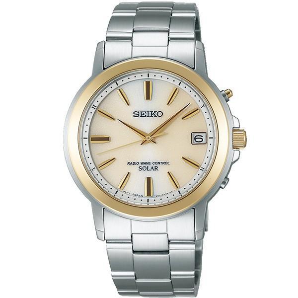 3年保証 セイコー セレクション SBTM170 メンズ 腕時計 10気圧防水 シャンパンゴールド文字盤 SEIKO ソーラー電波時計 新品