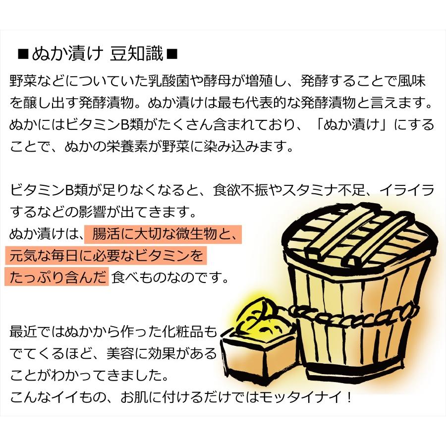 おばあちゃんのぬか漬けセット 国産野菜 糠漬け 5種 ( 人参 胡瓜 茄子 かぶら 白菜 ※変更の場合あり ) 【クール便】 送料無料 自家製 漬物 詰め合わせ｜oomoriya｜07