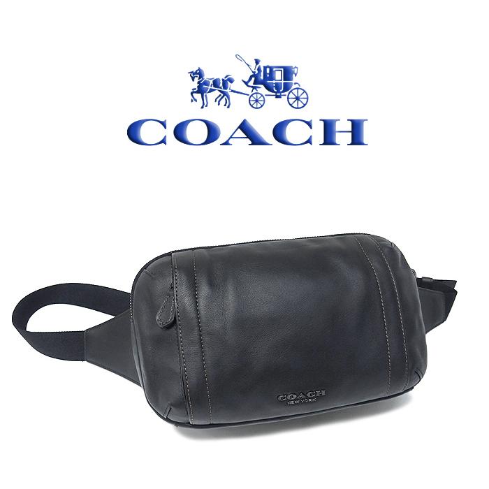 COACH コーチ メンズ ボディーバッグ シンプル ブラック-