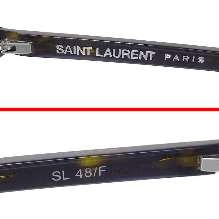 SAINT LAURENT 【美品】 サンローラン YSL メガネ 眼鏡 ウェリントン
