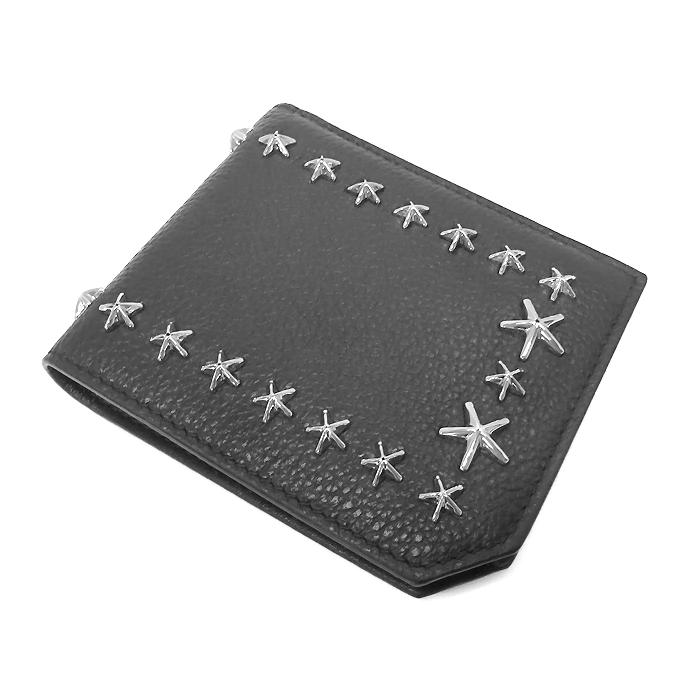 未使用品 超美品】 ジミーチュウ JIMMY CHOO 二つ折り財布 小銭入れ  