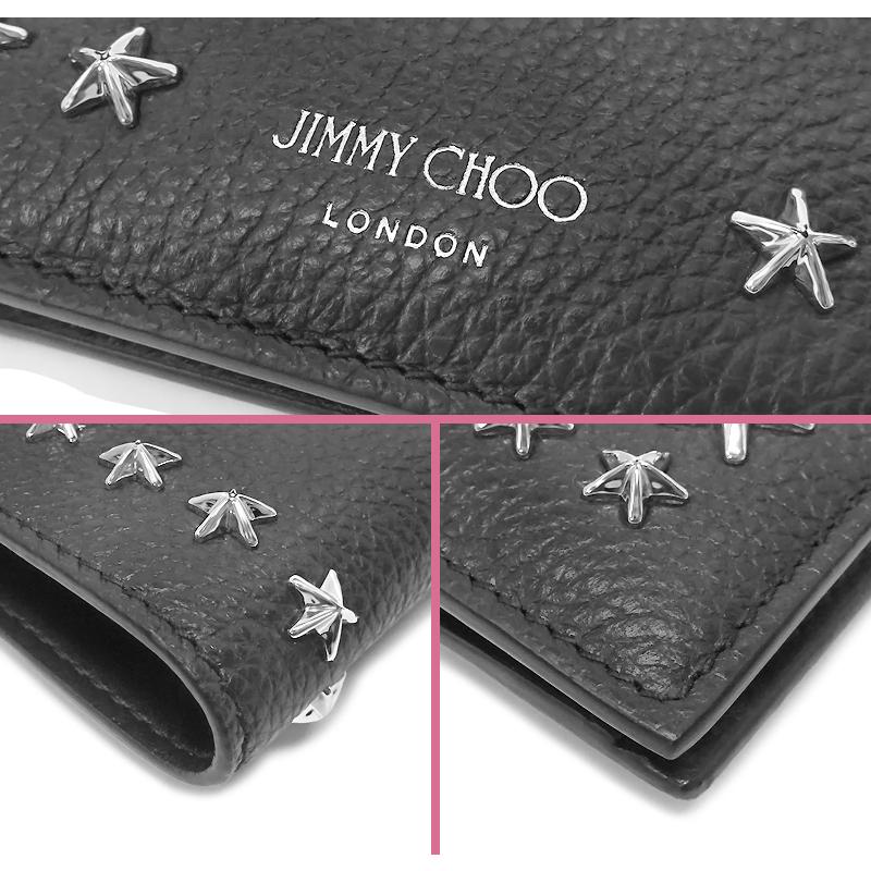 未使用品 超美品】 ジミーチュウ JIMMY CHOO 二つ折り財布 小銭入れ  
