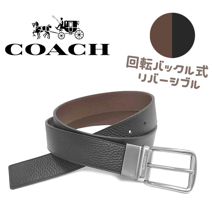 COACH 【未使用品 超美品】 コーチ ベルト 回転バックル式 COACH 【未使用品 超美品】 コーチ ベルト 回転バックル式