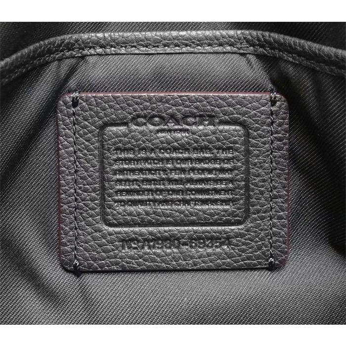 【未使用品 超美品】 コーチ COACH ボディバッグ ウエストバッグ 鞄 ポーチ ミニ レザー 本革 ブラック 黒 メンズ レディース シリアル有 | COACH | 08