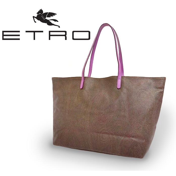 送料無料 美品】 エトロ ETRO ショルダートートバッグ 