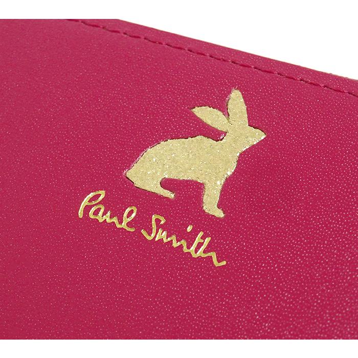 希少色✨️ポールスミス ラビット ラウンドファスナー長財布 レッド レザー 本革 Paul Smith（ポール・スミス） 【未使用 超美品】 ランドファスナー長