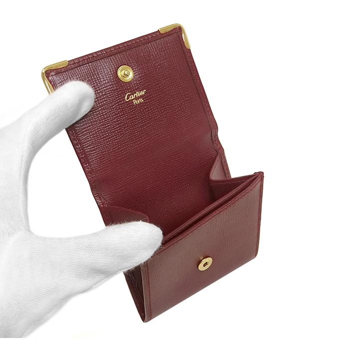 Cartier 【超美品 ほぼ未使用】 カルティエ ホック式 二つ折り
