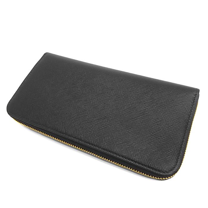 PRADA 【未使用 超美品】 プラダ ラウンドファスナー長財布 三角 