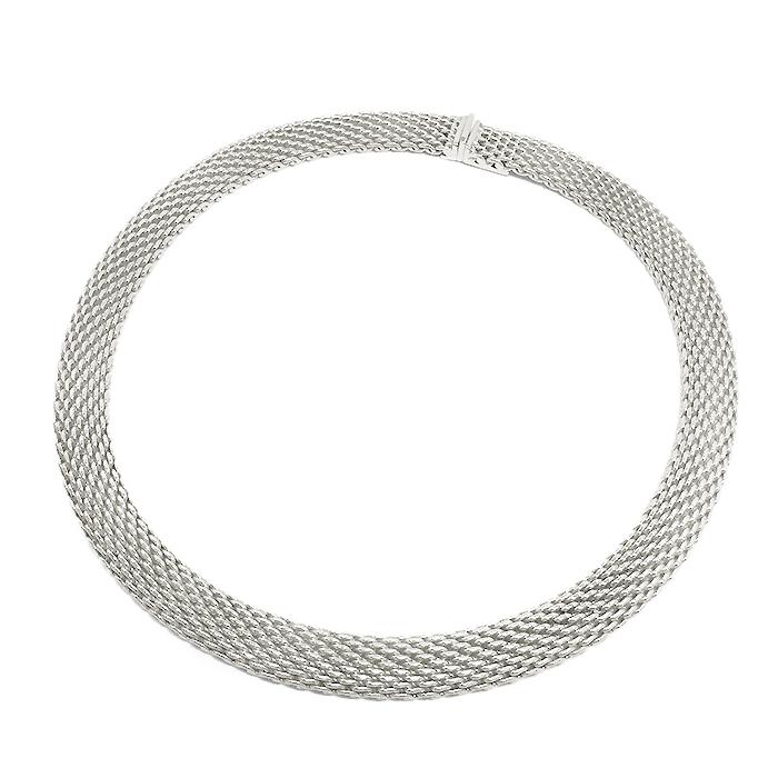 【未使用級】Tiffanyサマセットメッシュネックレス ペンダント 極美品 希少 TIFFANY&Co. ティファニー サマセット メッシュ ペンダント