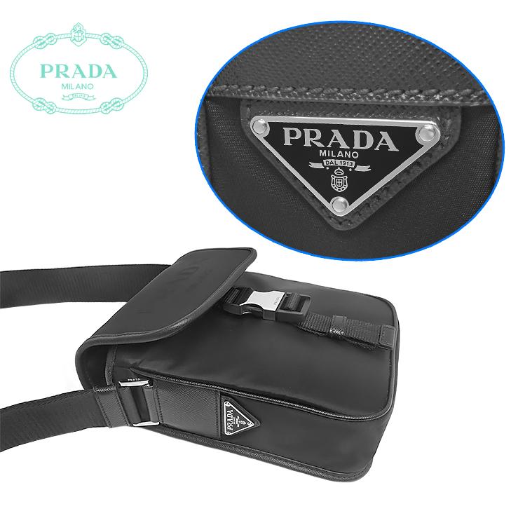 PRADA ショルダーバッグ ・ポシェット/ブラック PRADA 【未使用品 超美品】 プラダ 斜めがけショルダーバッグ