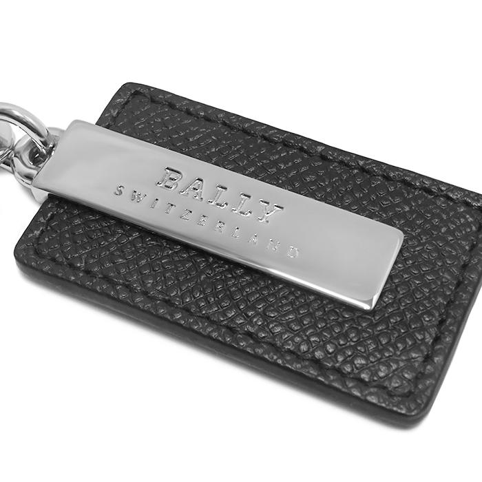 BALLY ロゴキーホルダー シルバー・ブラック