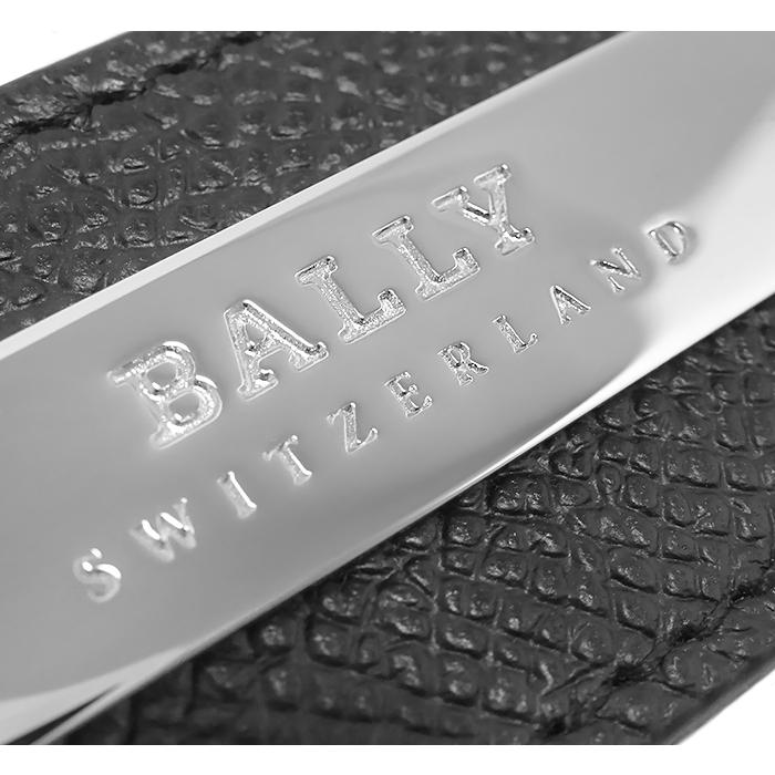 BALLY ロゴキーホルダー シルバー・ブラック