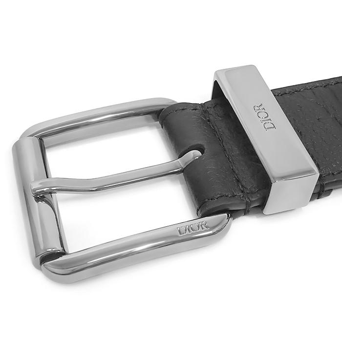 美品 Christian Dior ブラック ベルト 80cm CHRISTIAN DIOR クリスチャンディオール ロゴ金具 80cm ベルト