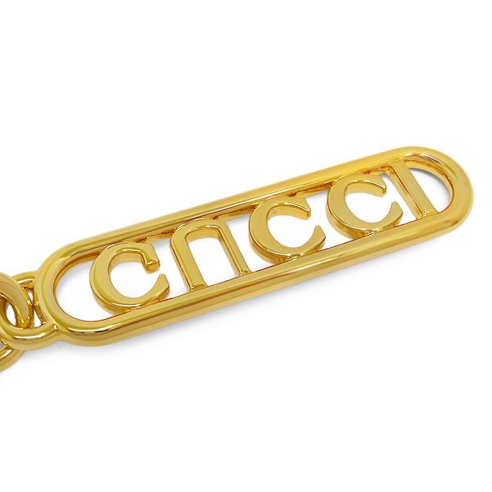 GUCCI（グッチ） 【美品 ほぼ未使用】 ロゴプレート キーホルダー