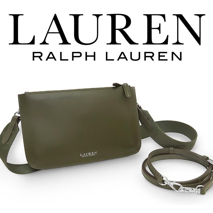 (未使用)本革 ラルフローレン ショルダーバッグ LAUREN RALPH LAUREN（ローレン ラルフローレン） 【超美品 ほぼ未使用