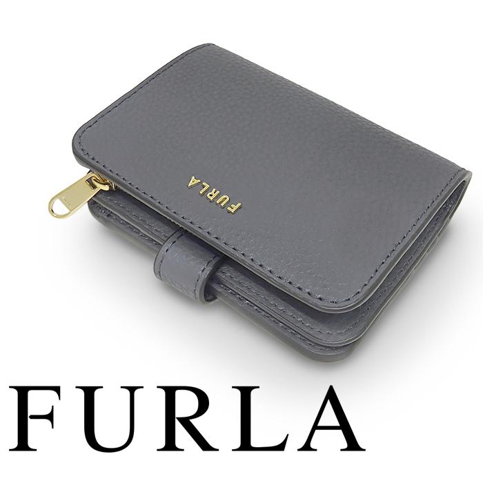 FURLA（フルラ） 【未使用 超美品】 ホック式 二つ折り財布 コンパクト 