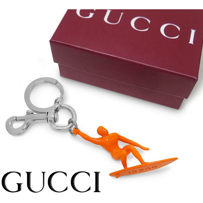 GUCCIキーホルダー GG keychain with Double G in black Supreme canvas | GUCCI® US