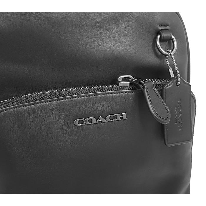 美品 COACH コーチ レザー ボディバッグ ショルダーバッグ 黒 ブラック COACH（コーチ） 【送料無料 美品 ほぼ未使用】 ボディバッグ